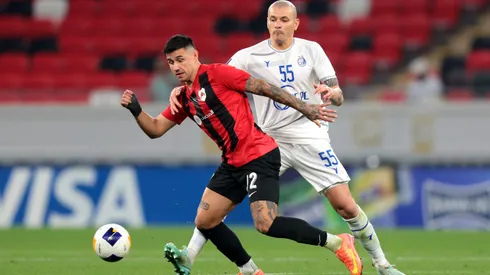 Adam Bareiro volvió a River tras su paso por Qatar.