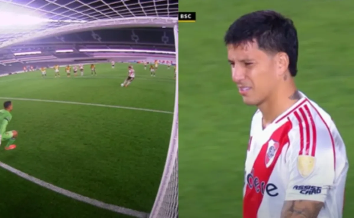 Sebastián Driussi erró un penal vs. Barcelona.