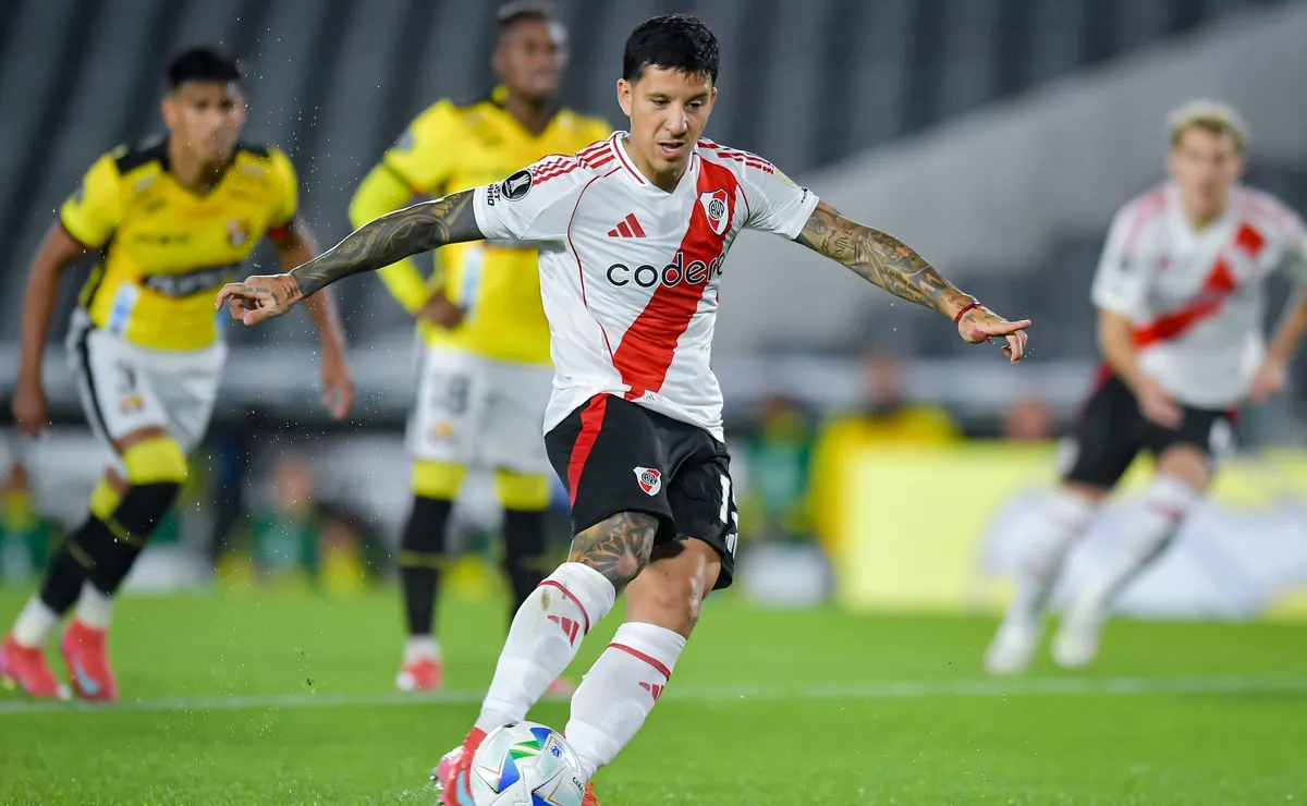 Driussi erró el penal vs. Barcelona SC y River acumula tres ejecuciones fallidas en tiempo regular.