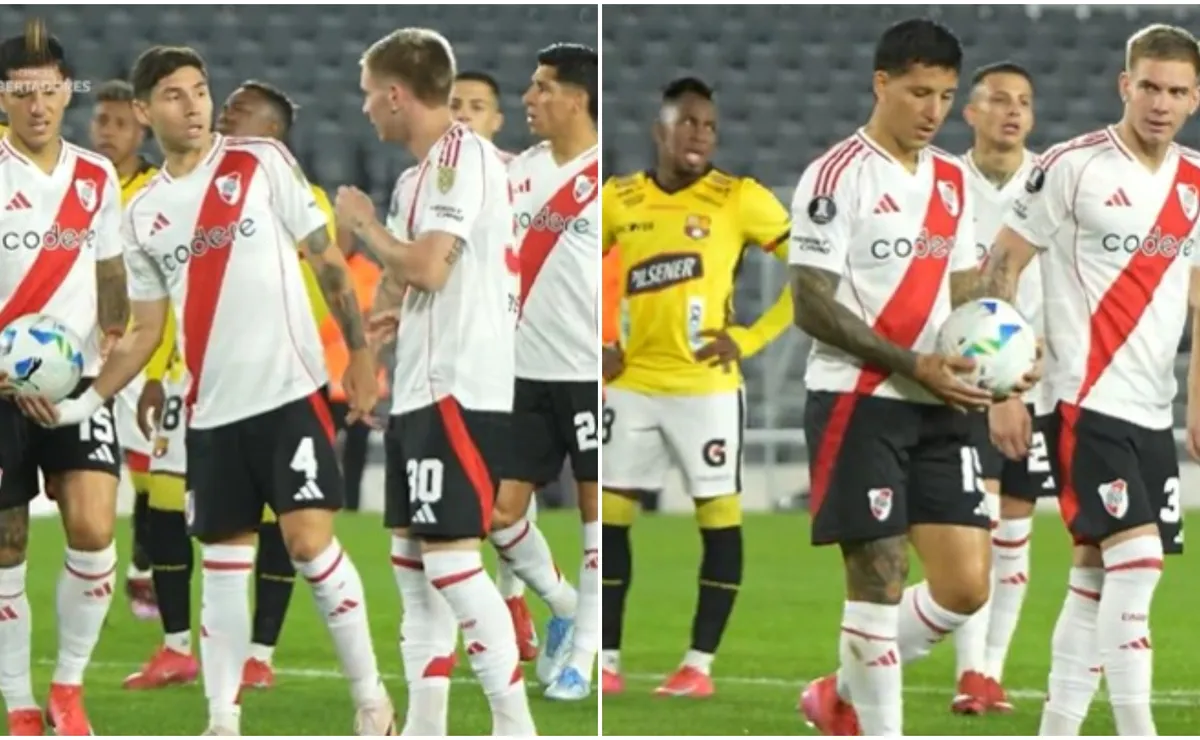 Montiel decidió que Driussi pateara el penal de River ante Barcelona de Ecuador.