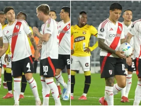 En detalle: el momento en el que Montiel le dijo no a Mastantuono y sí a Driussi para patear el penal