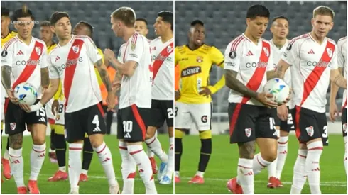 Montiel decidió que Driussi pateara el penal de River ante Barcelona de Ecuador.