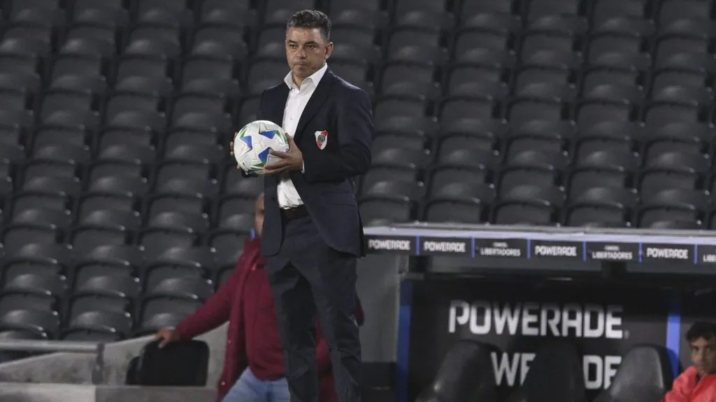 Gallardo, en River vs. Barcelona (Foto: Diego Haliasz / LPM).