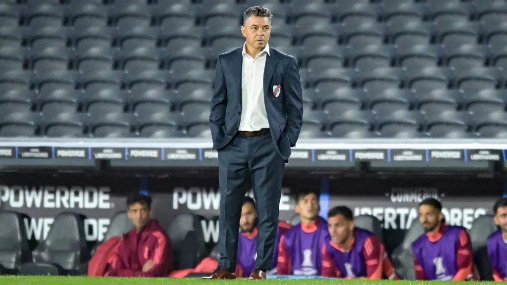 Los once de Gallardo para recibir a Talleres en el Monumental. (Getty Images)