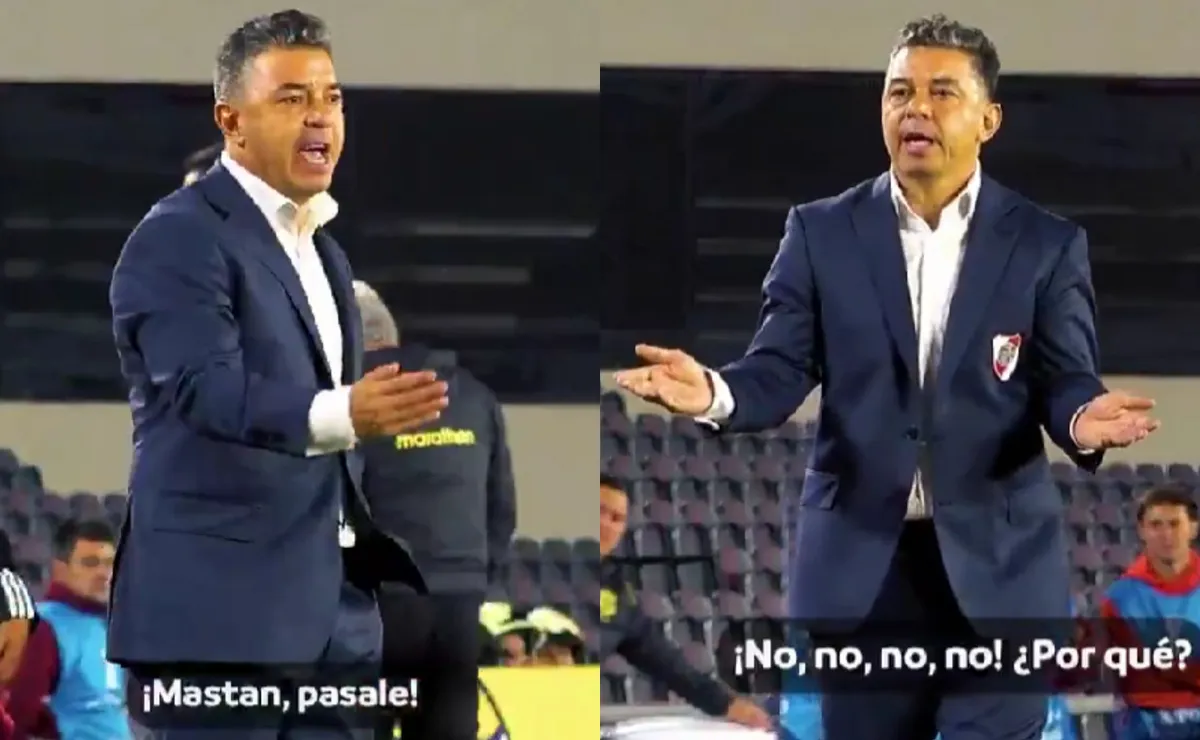 Gallardo fue captado por la cámara de la Conmebol.