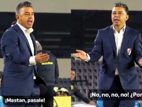 VIDEO | Gallardo en acción: gritos e indicaciones en un video inédito