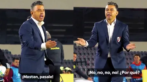 Gallardo fue captado por la cámara de la Conmebol.