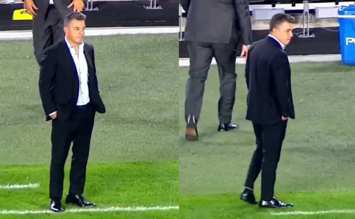 No se vio: la reacción de Gallardo al gol de Talleres