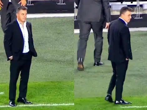 No se vio: la reacción de Gallardo al gol de Talleres