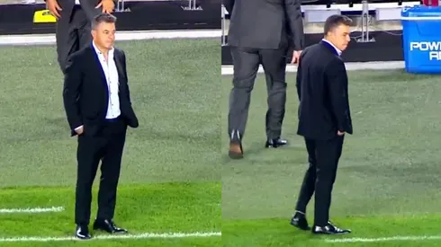 No se vio: la reacción de Gallardo al gol de Talleres