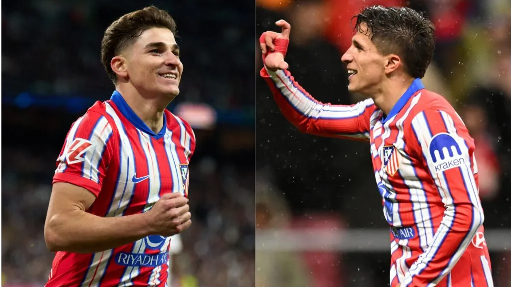 Julián y Giuliano Simeone anotaron en la última fecha ante Valladolid.