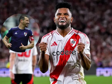 Rodrigo Mora: respaldo y foto de su hijo con Miguel Borja tras su gol