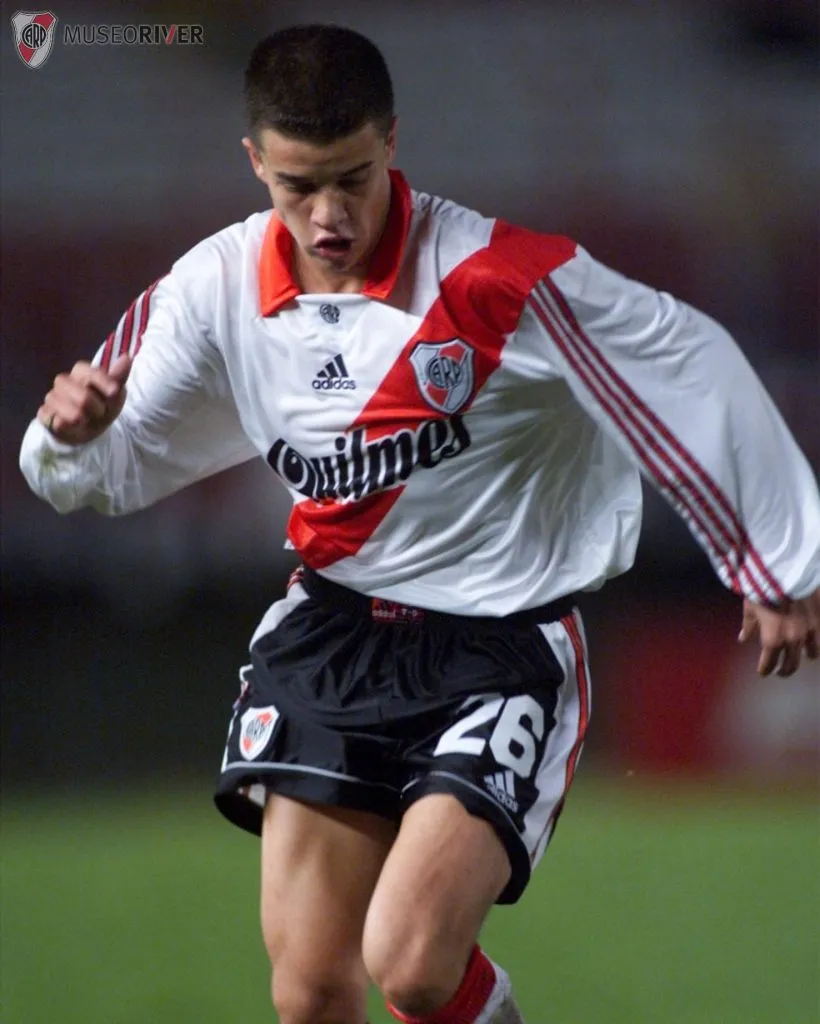 Andrés D’Alessandro, el día de su debut en River.