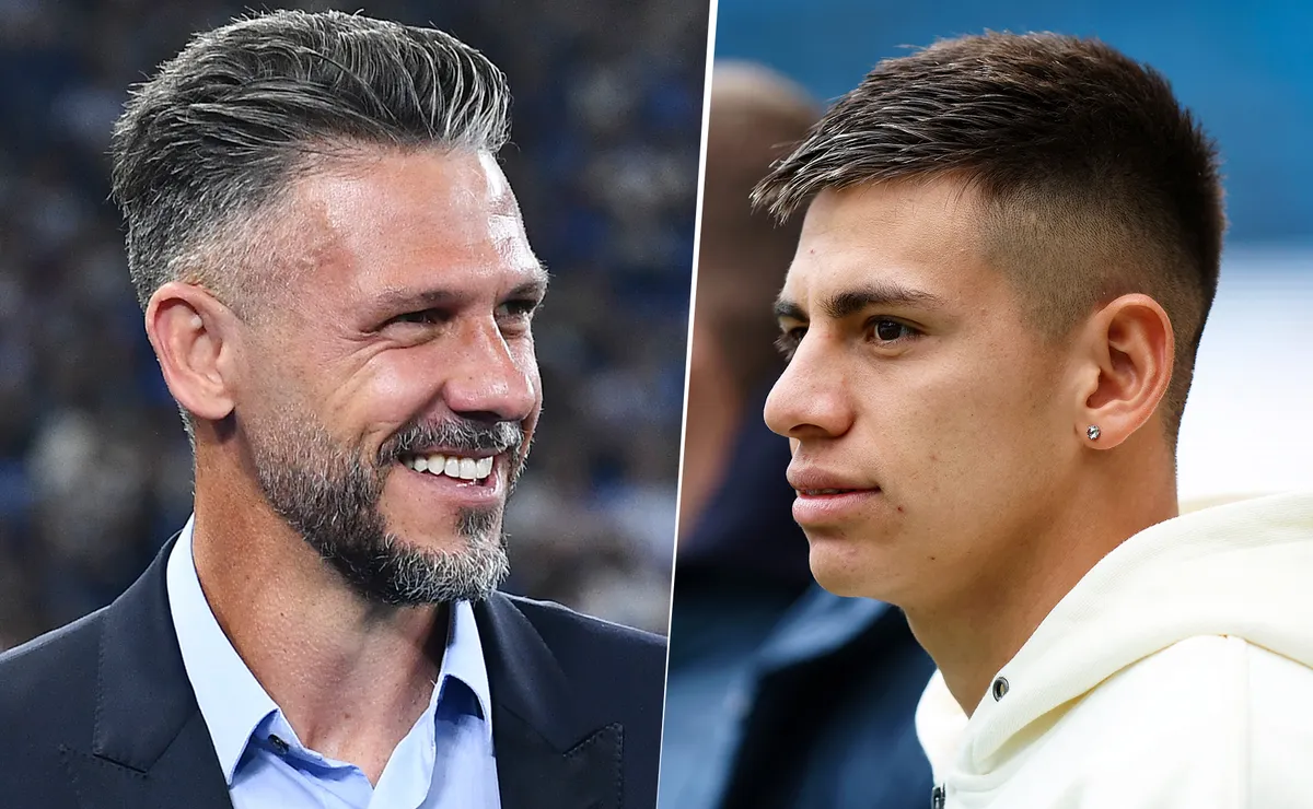 El DT aconsejó al joven tras su incorporación al City.