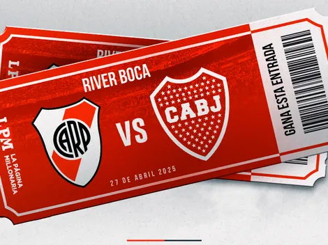 EXCLUSIVO: sorteo de dos entradas para el superclásico ante Boca en el Monumental