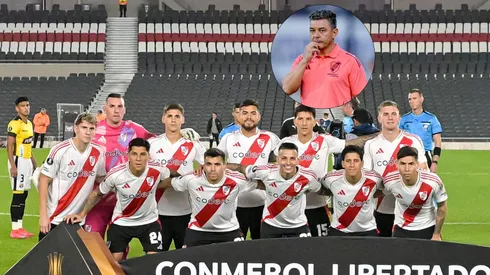 Gallardo piensa el once de River.