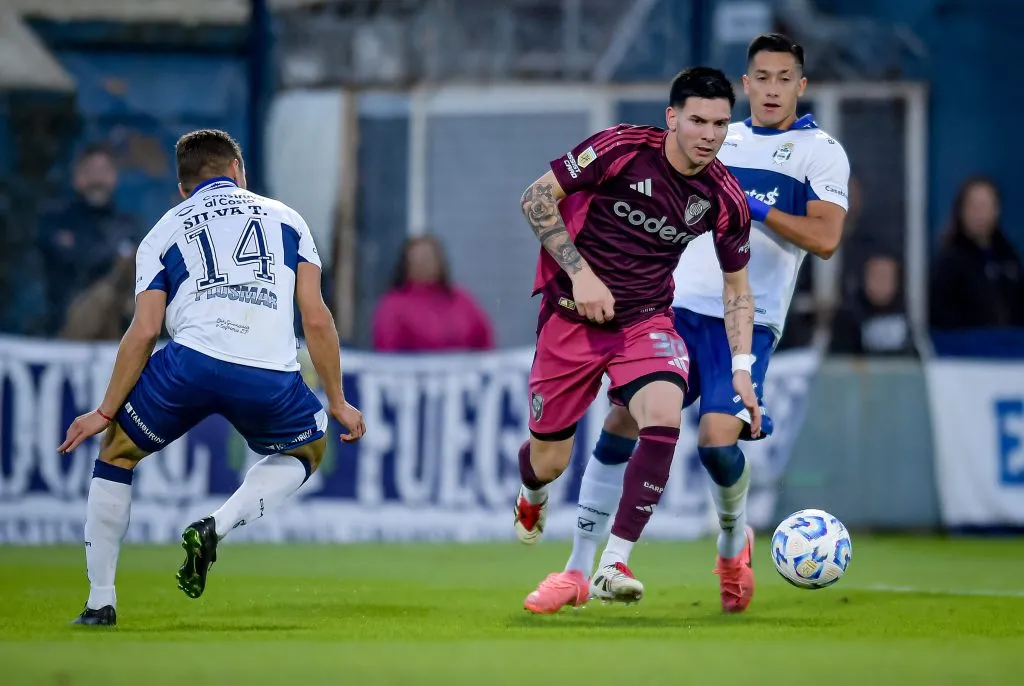 Mastantuono convirtió un gol ante Gimnasia.