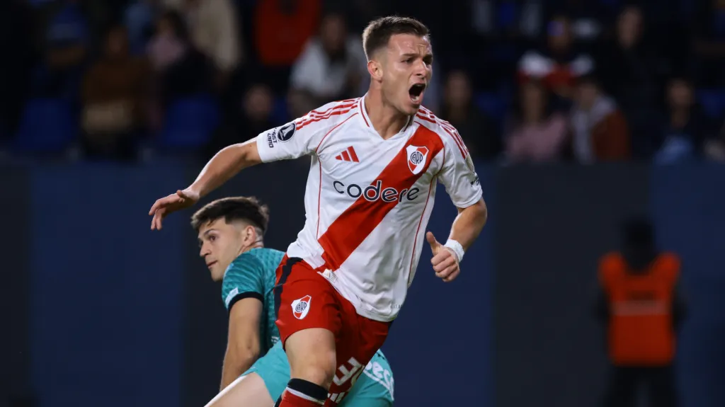 Giuliano Galoppo marcó el primero de los goles de River en Ecuador. (Foto: Getty).