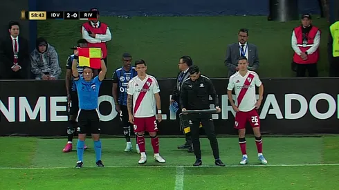 Los cambios de Gallardo en River vs. Independiente del Valle (Foto: ESPN).
