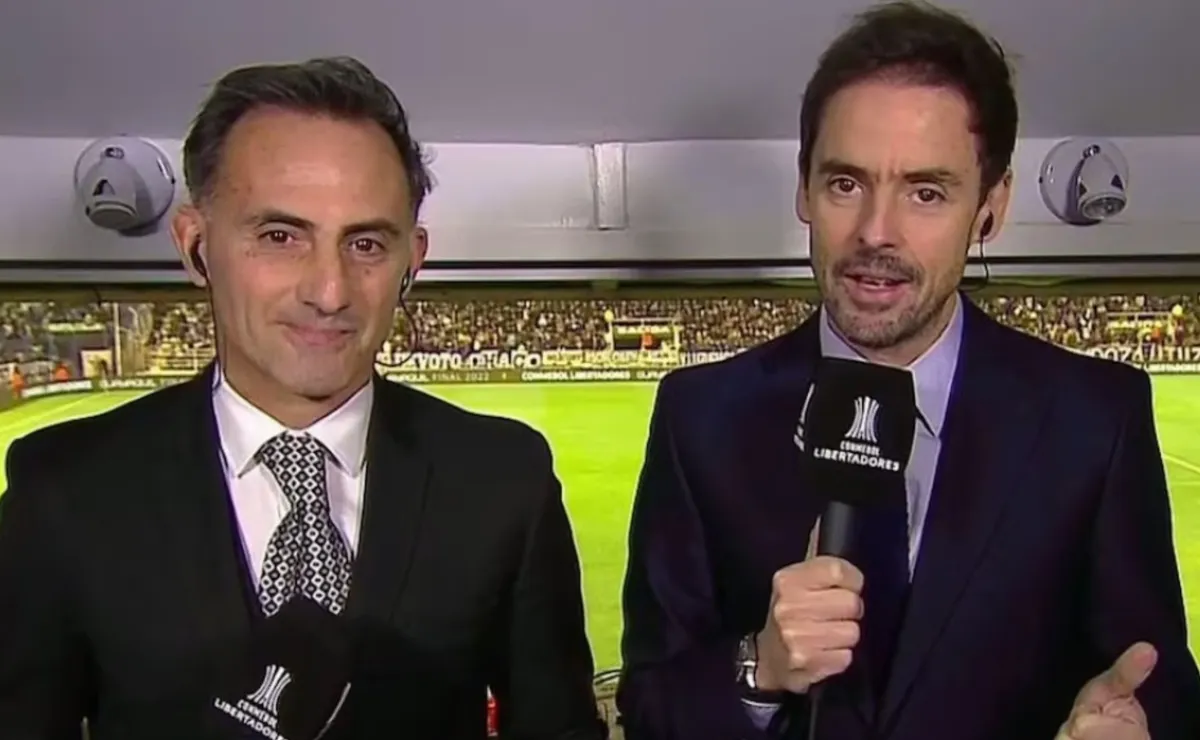 Diego Latorre y Mariano Closs, comentarista y relator de la Copa Libertadores 2025 en Disney+.