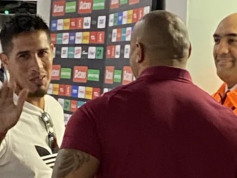 Maidana visitó al plantel de River en la previa al Superclásico