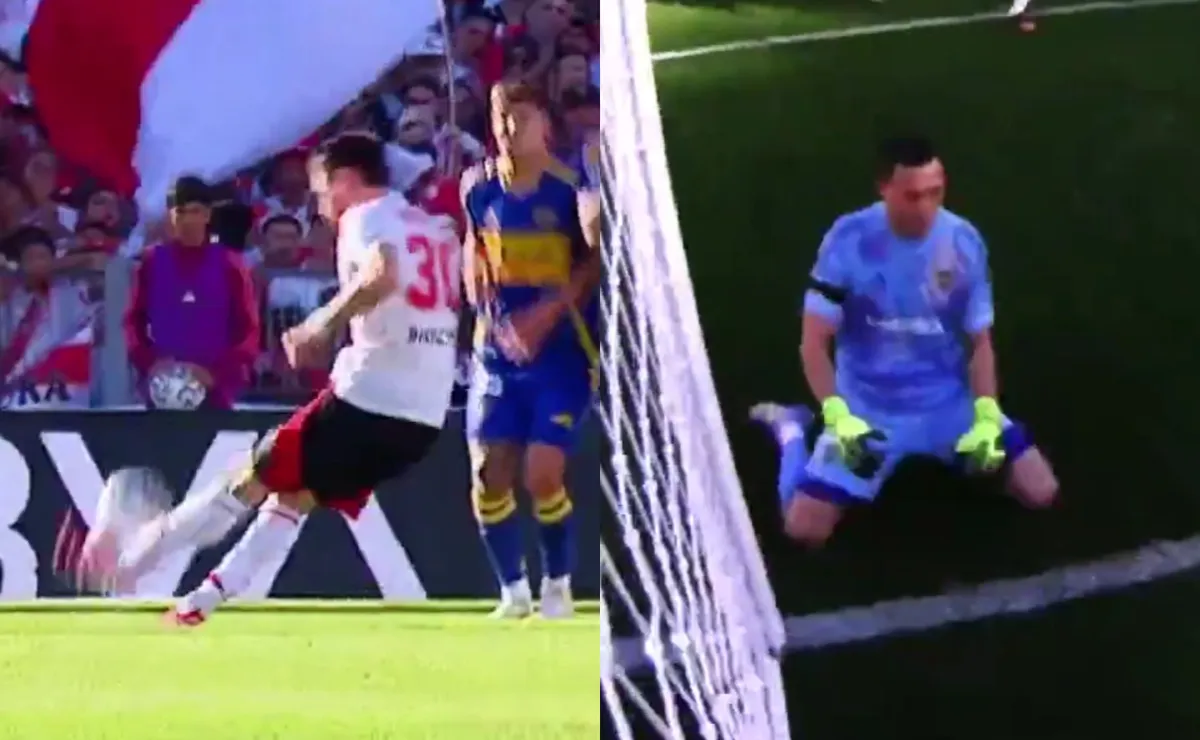 La imagen de Marchesín tras el golazo.
