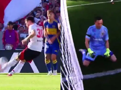 Vencido: así quedó Marchesín tras el golazo de Mastantuono