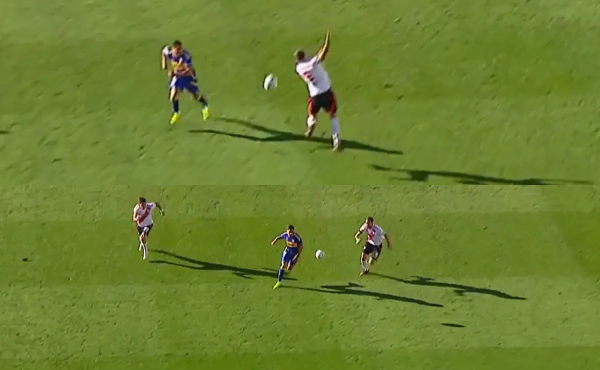 El error de Pezzella en el Superclásico.