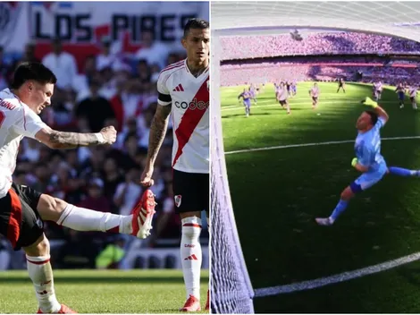 Habló la tecnología: cuántos kilómetros por hora alcanzó el tiro libre de Mastantuono