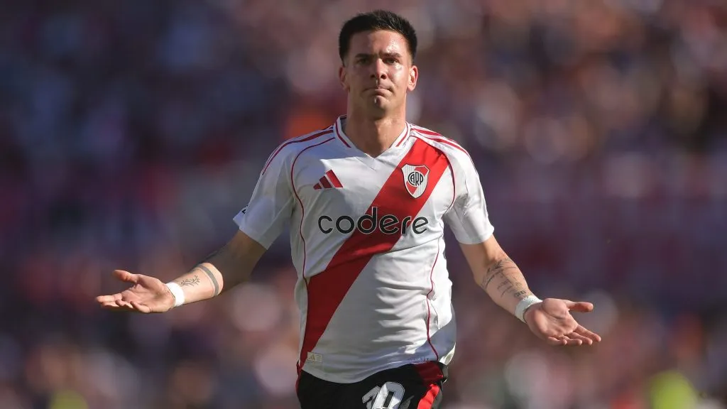 Franco Mastantuono fue una de las figuras de River en el superclásico.