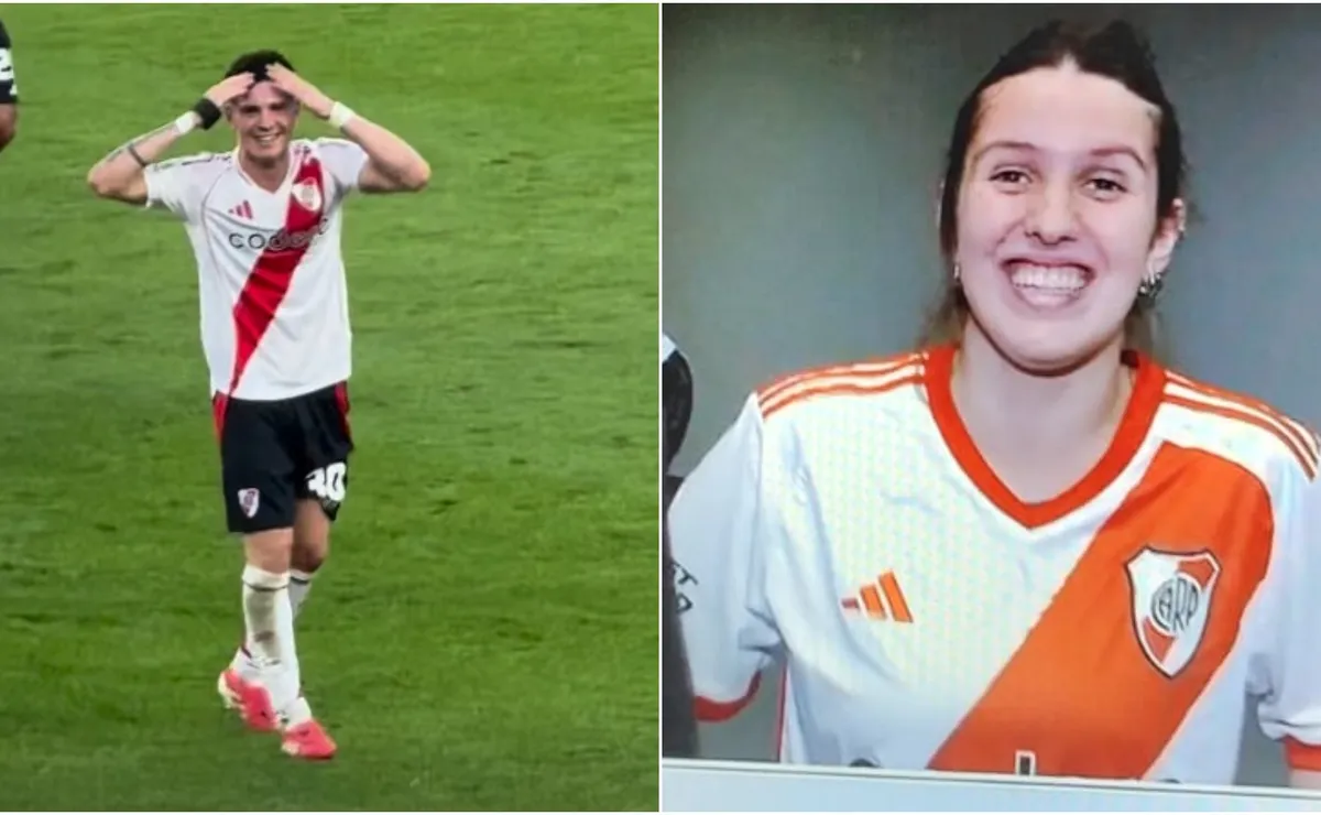 Franco y Lucila, dos de los hermanos Mastantuono.