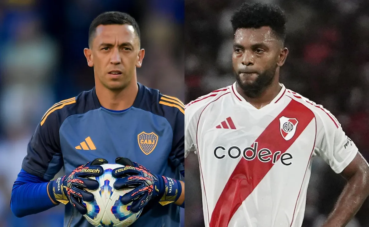 Borja y Marchesín tuvieron una discusión en el Superclásico.