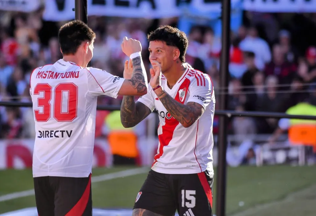 Mastan y Driussi, los goleadores de la tarde.