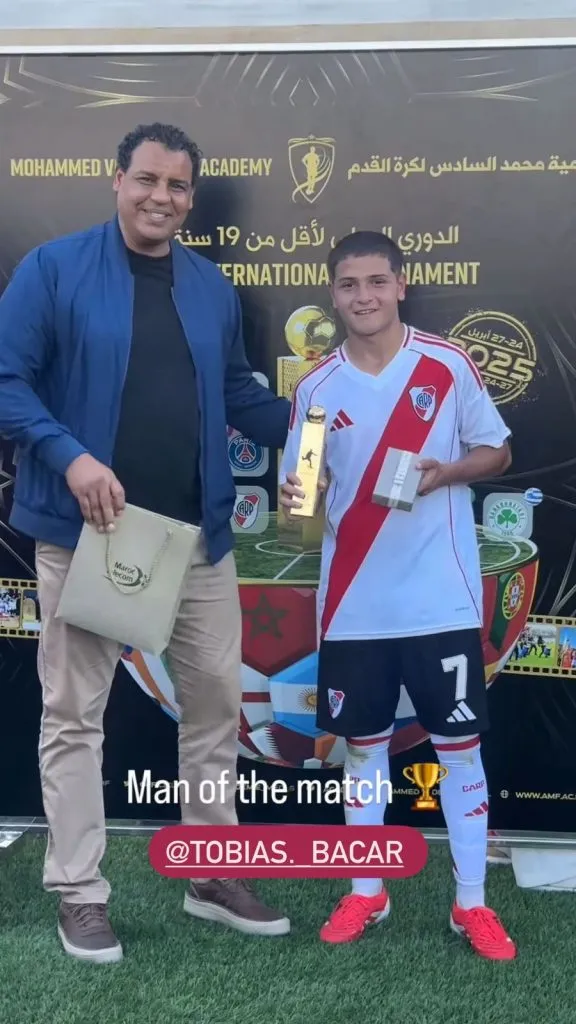 Tobías Bacar, MVP de la final que ganó River.