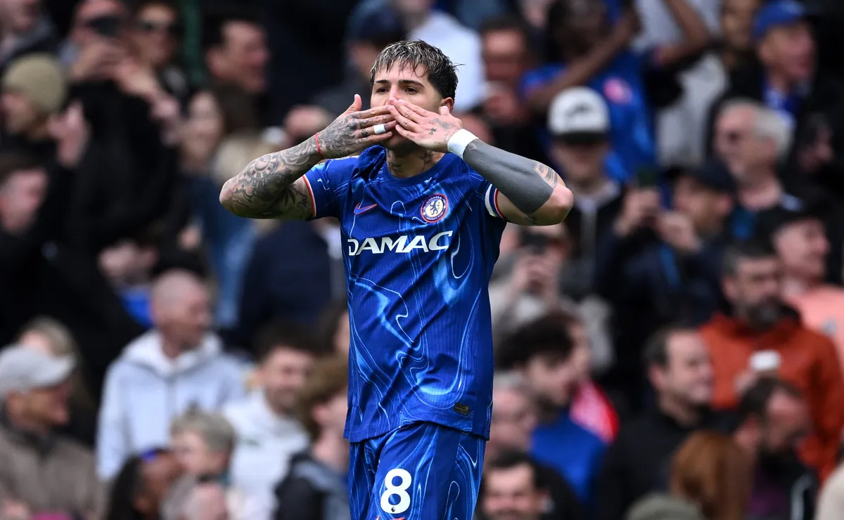 Enzo Fernández convirtió en Chelsea vs. Liverpool.