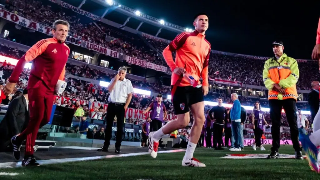 Mastantuono tuvo un nuevo partido para celebrar.