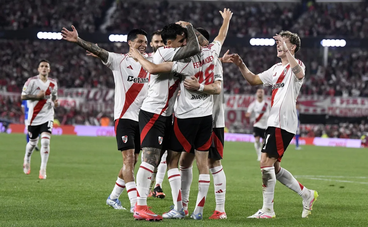Los goles de River vs. Vélez. Foto: Diego Haliasz / LPM.