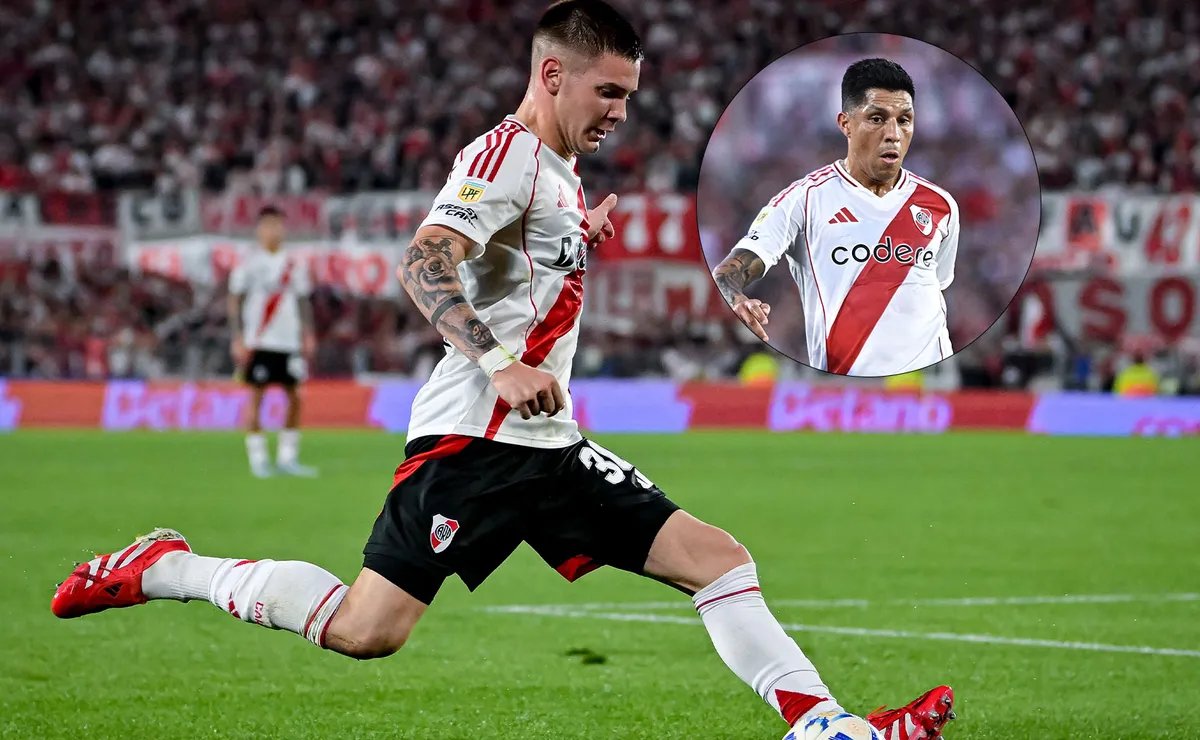 Mastantuono recibió un fuerte consejo de Enzo Pérez.