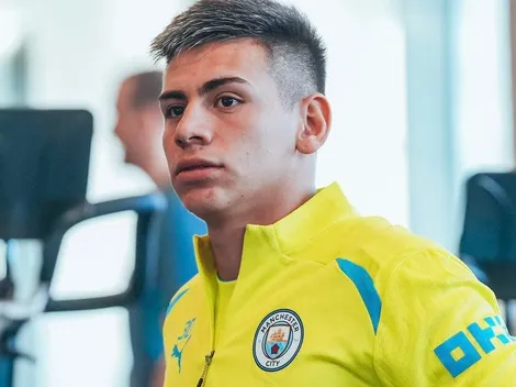 Echeverri reveló que tuvo una charla con Pep Guardiola: qué le dijo