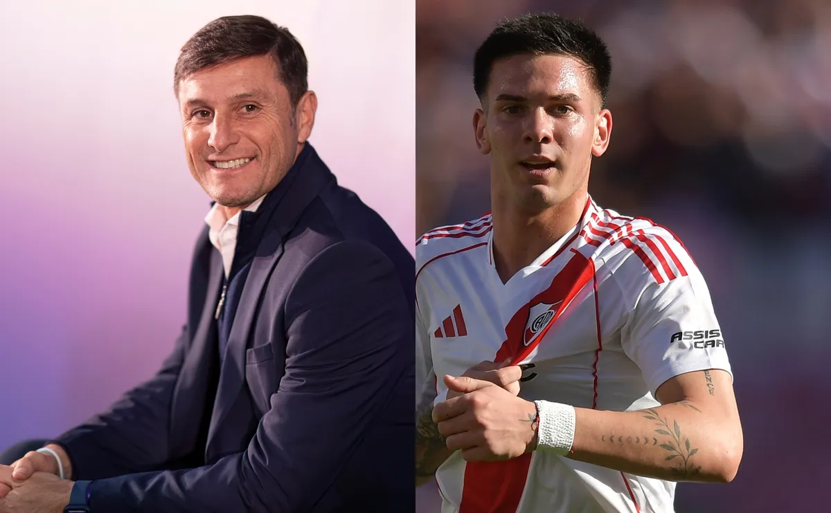 Zanetti llenó de flores a Mastantuono.