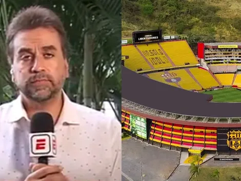 Preocupación por el estado de la cancha de Barcelona y alertan que "Gallardo va a estar enojado"