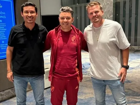 El ex River que visitó a Gallardo antes del partido con Barcelona