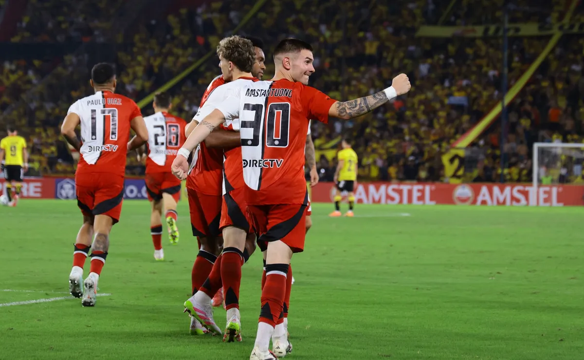 Goles de Driussi, Colidio y Mastantuono en Ecuador.