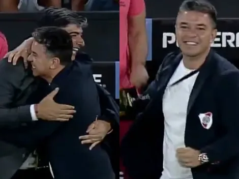 No se vio: la reacción de Gallardo al esfuerzo de Borja y el gol de Mastantuono