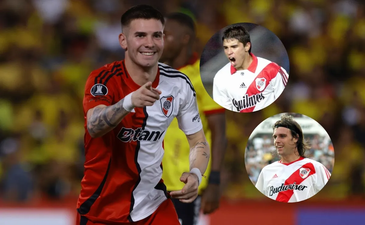 Mastantuono alcanzó a Saviola y Cavenaghi.
