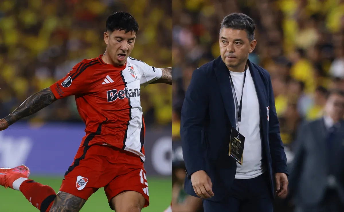 Driussi, en duda vs. Barracas: Gallardo lo evaluará.