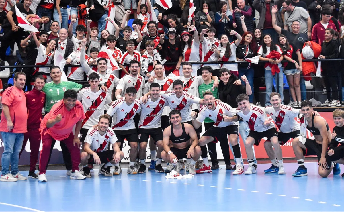 River ganó el Superclásico de handball (Foto: Q @RiverClub1901)