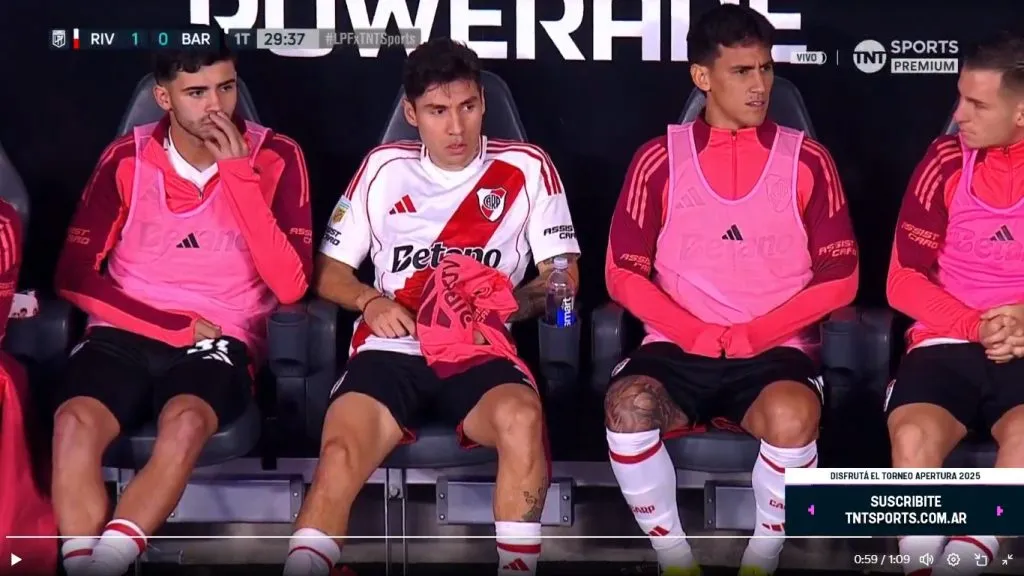 Montiel, lesionado y lleno de bronca.