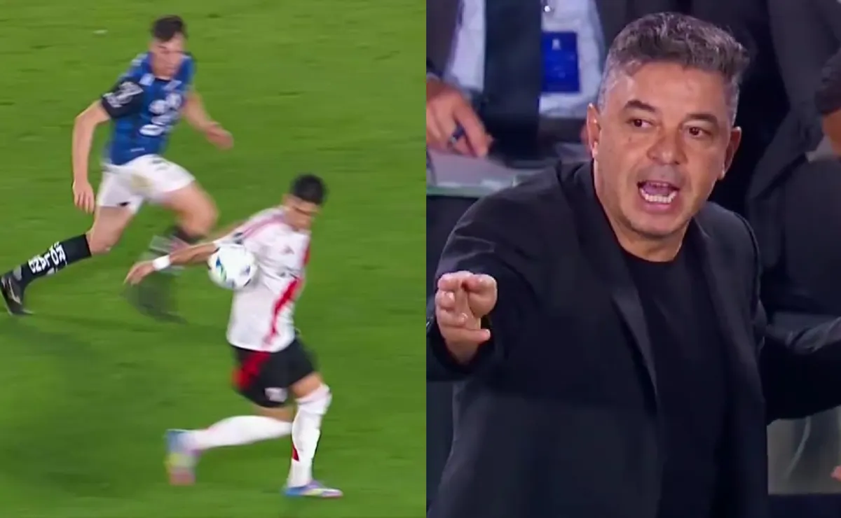 Gallardo explotó en el gol anulado a Meza.