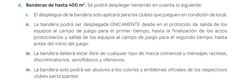 Cómo deben ser las banderas.